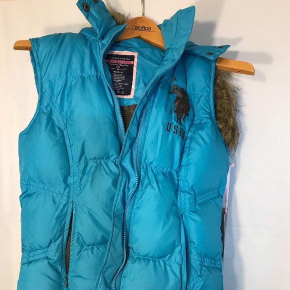 U.S. Polo Assn - Blue Puffer Vest - Size M NWT - Picture 3 of 6